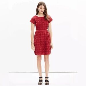 Madewell  Eyelet Happening Cutout dress NWT 14